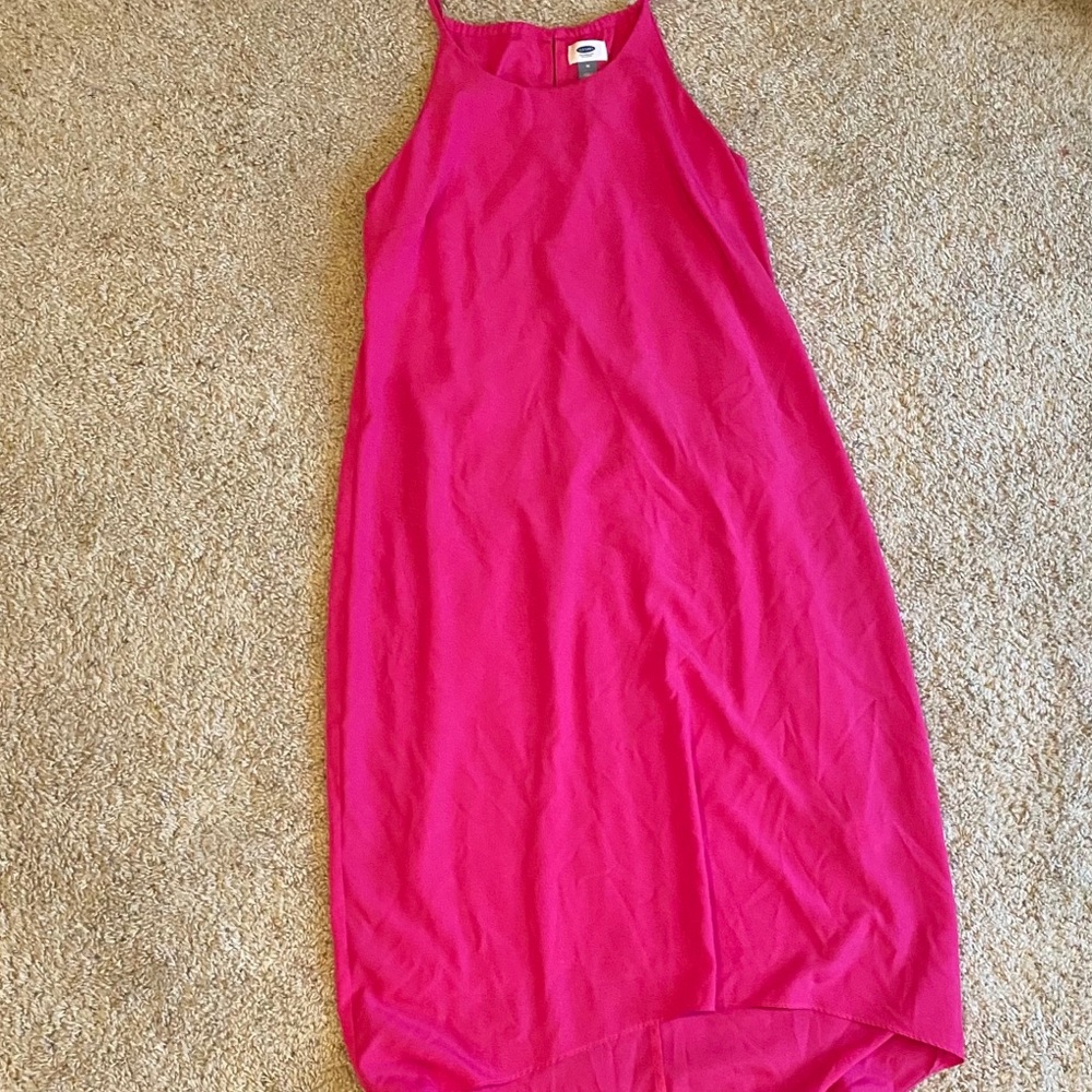 High low pink dres